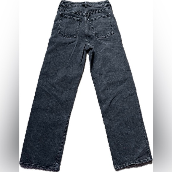 Women’s Old Navy Sky-Hi Wide Leg Black Jeans 0 - Picture 2 of 3